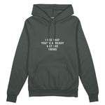 Met The Twins Oversize Hoodie - Antrasit - ön görünüm