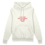 Met The Twins Oversize Hoodie - Beyaz - ön görünüm