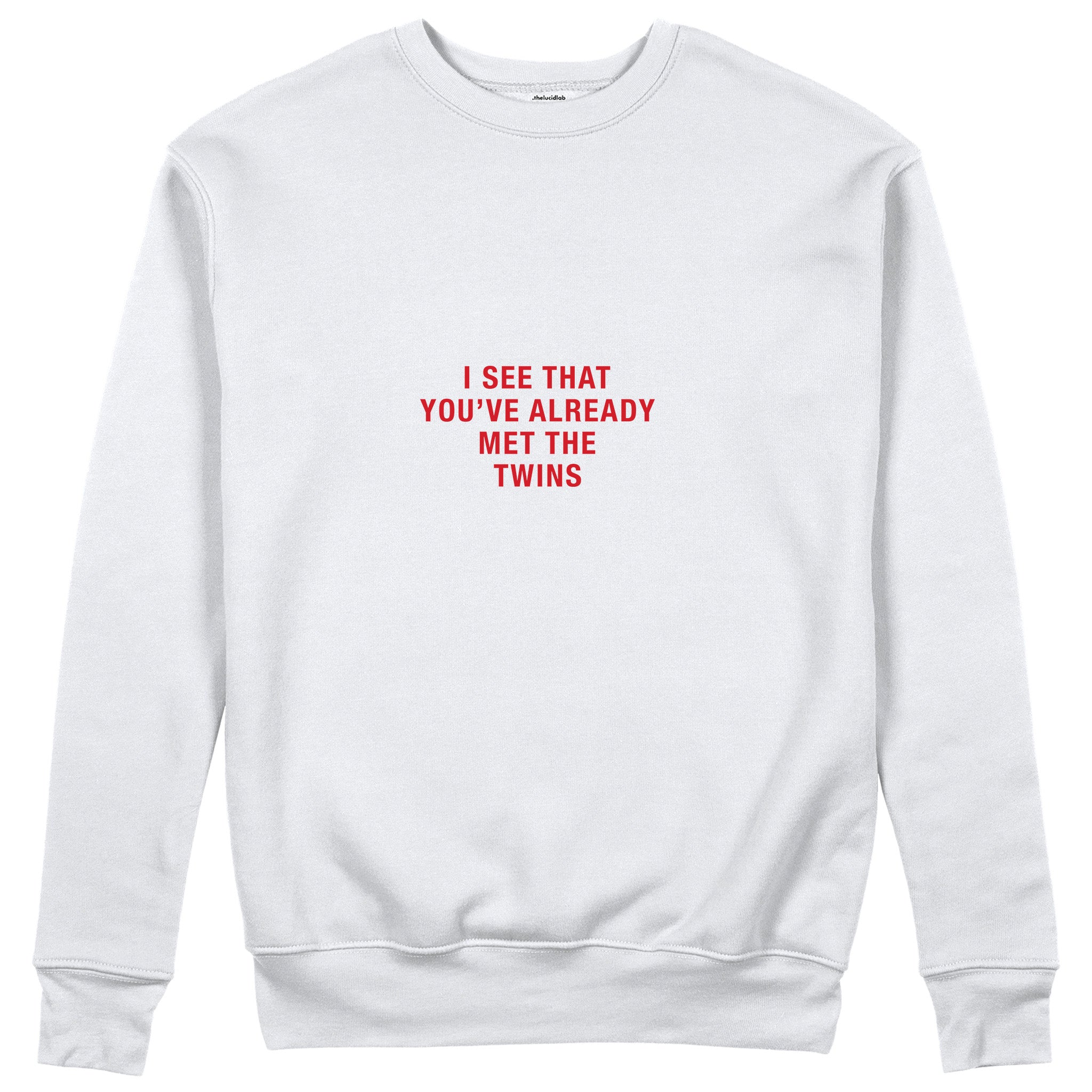 Met The Twins Sweatshirt - Beyaz - ön görünüm