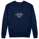 Met The Twins Sweatshirt - Lacivert - ön görünüm