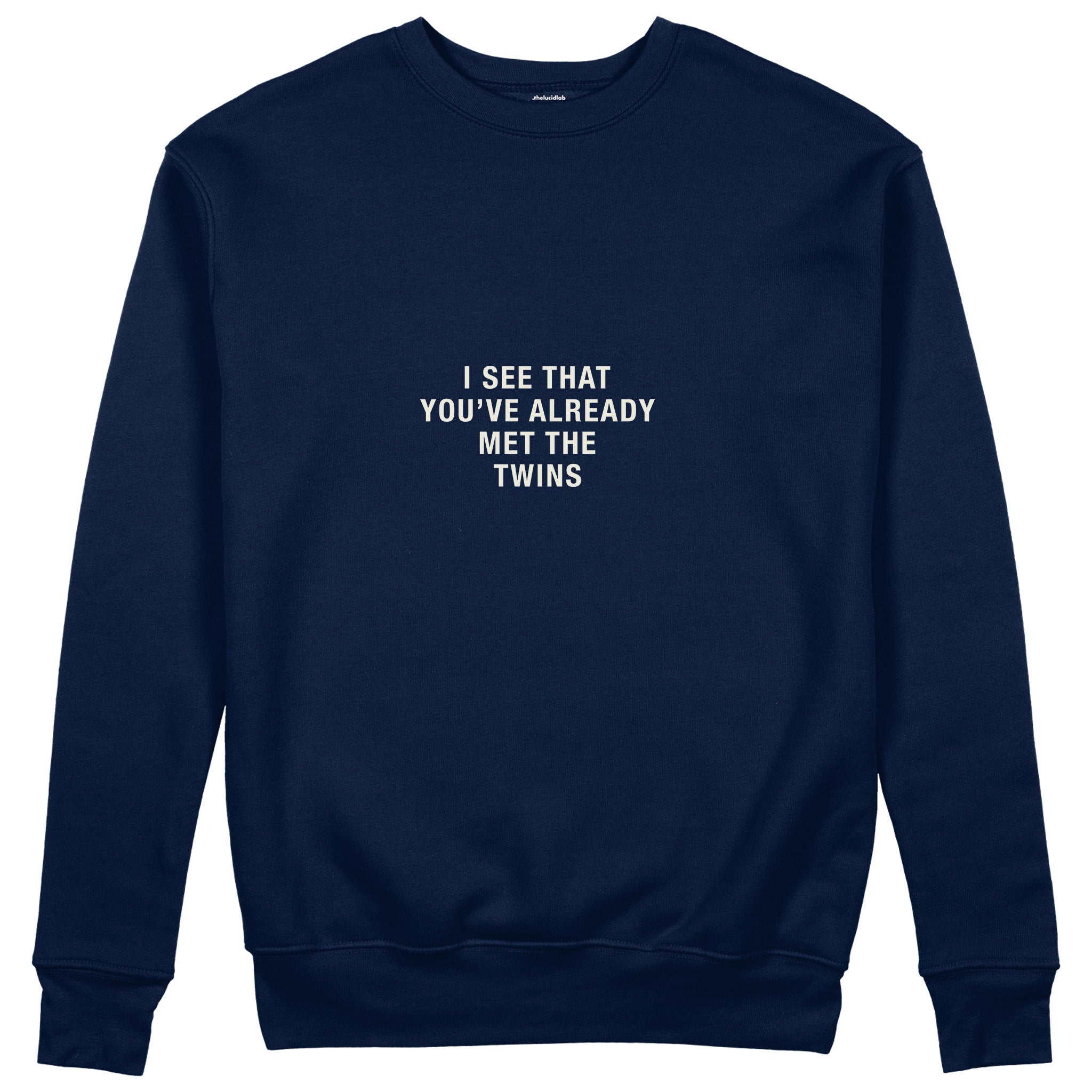 Met The Twins Sweatshirt - Lacivert - ön görünüm