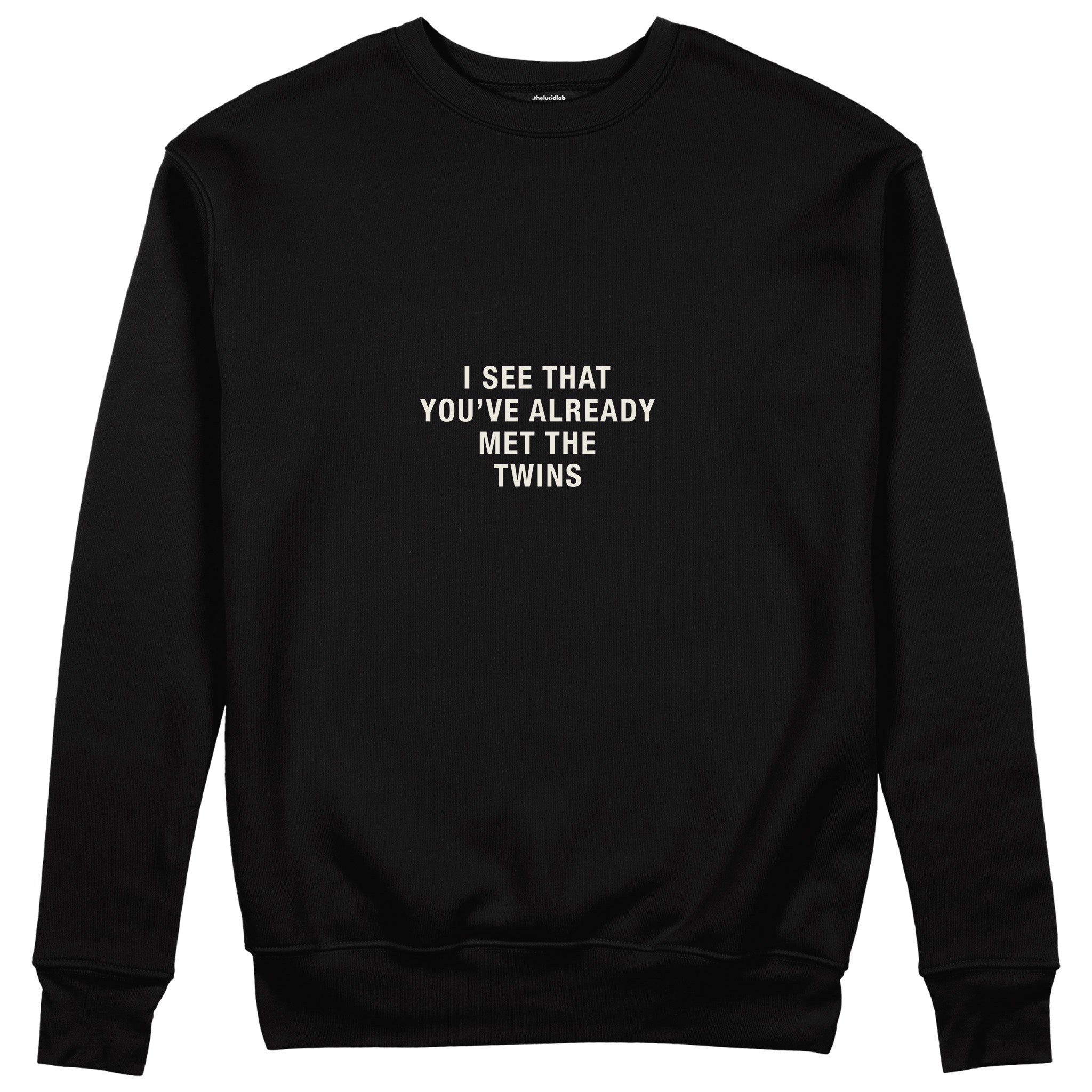 Met The Twins Sweatshirt - Siyah - ön görünüm