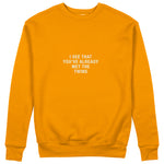 Met The Twins Sweatshirt - Turuncu - ön görünüm