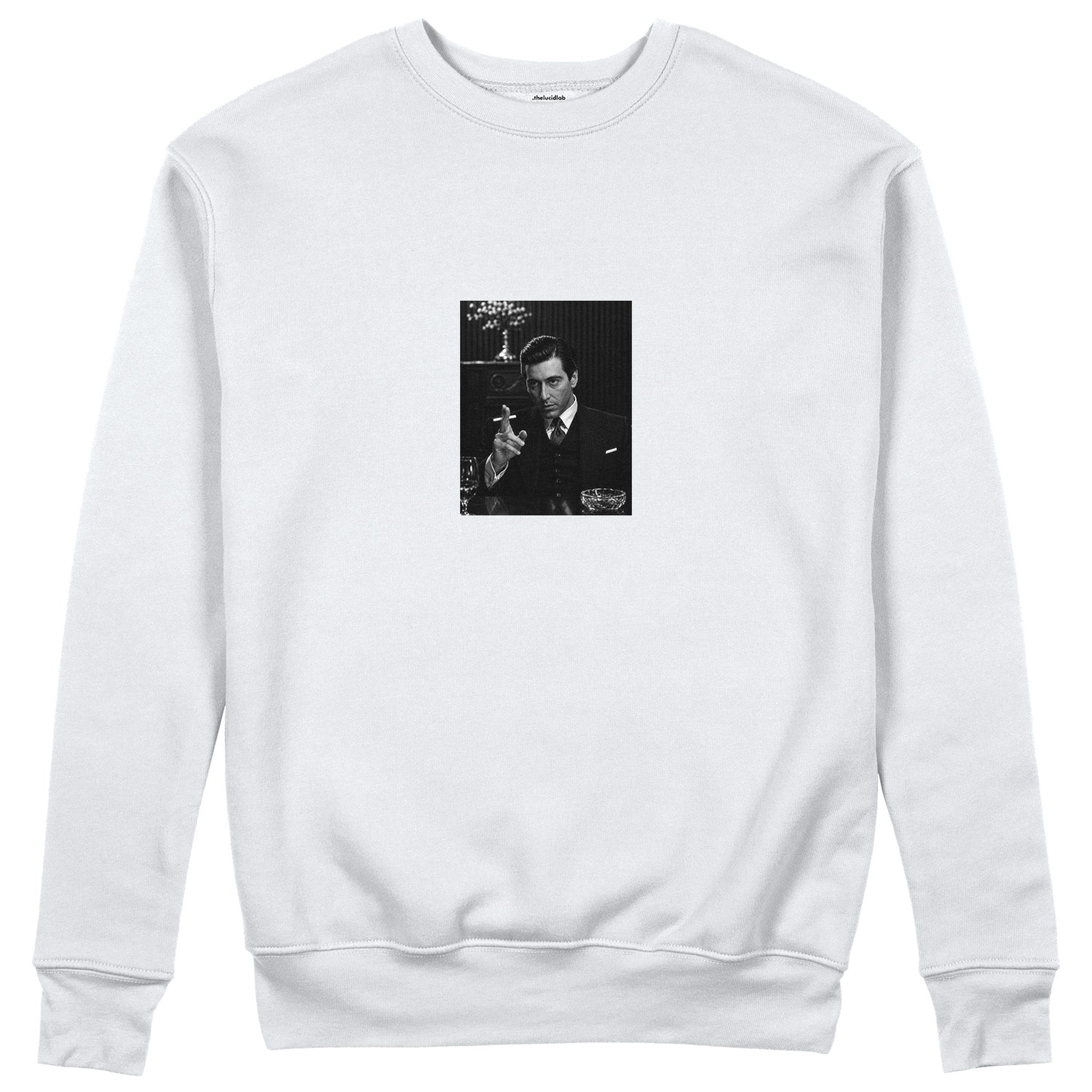Michael Corleone Sweatshirt - Beyaz - ön görünüm