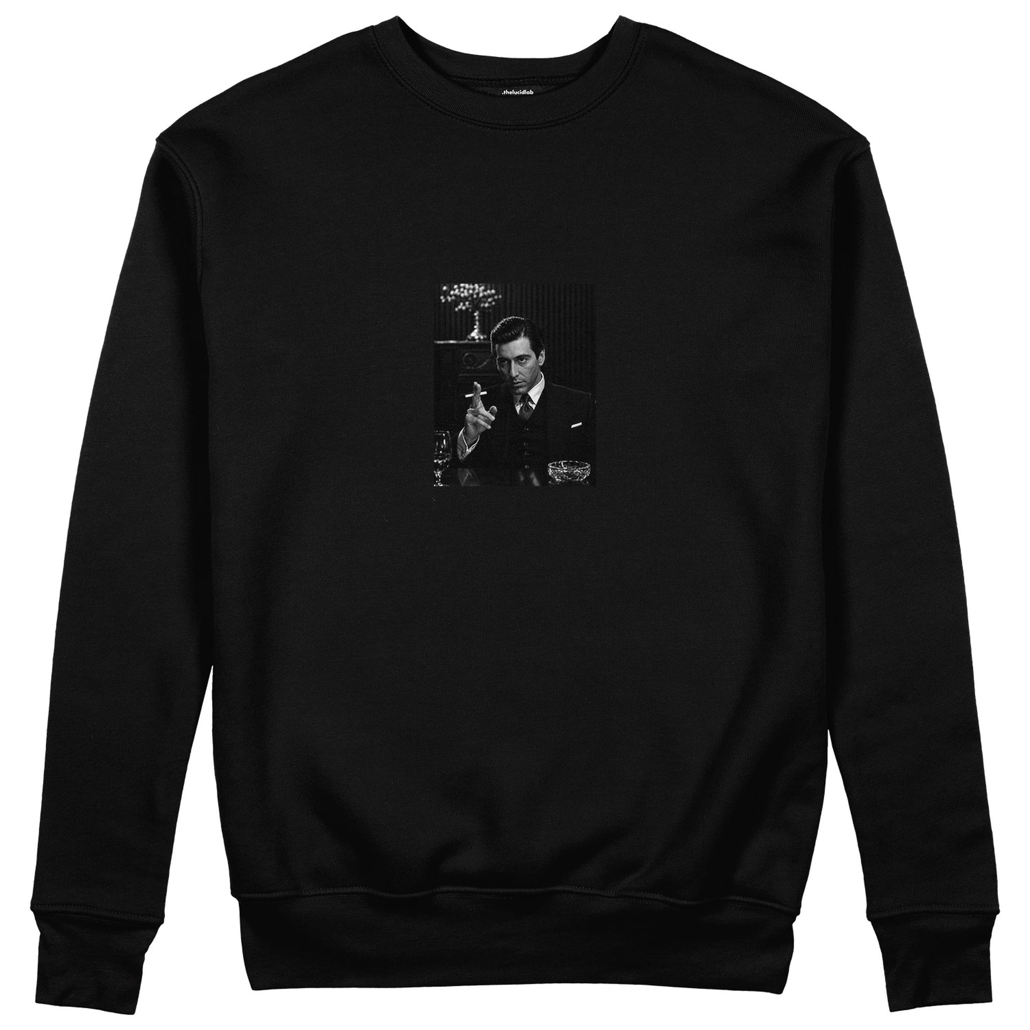 Michael Corleone Sweatshirt - Siyah - ön görünüm