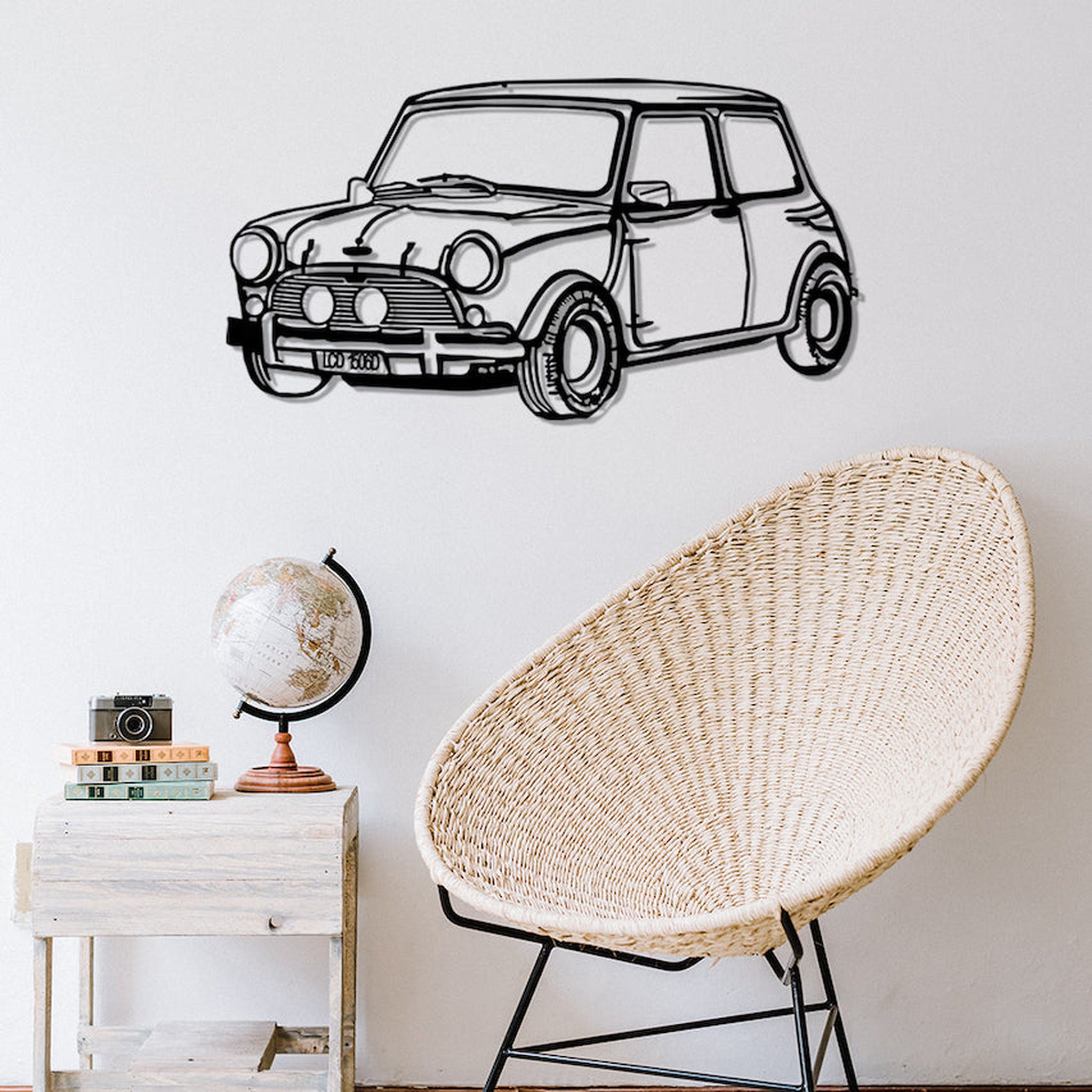 JUST MINI - Mini Cooper Araba Metal Duvar Dekoru