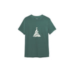 Minimal Christmas Tree Tişört Yeşil Ön