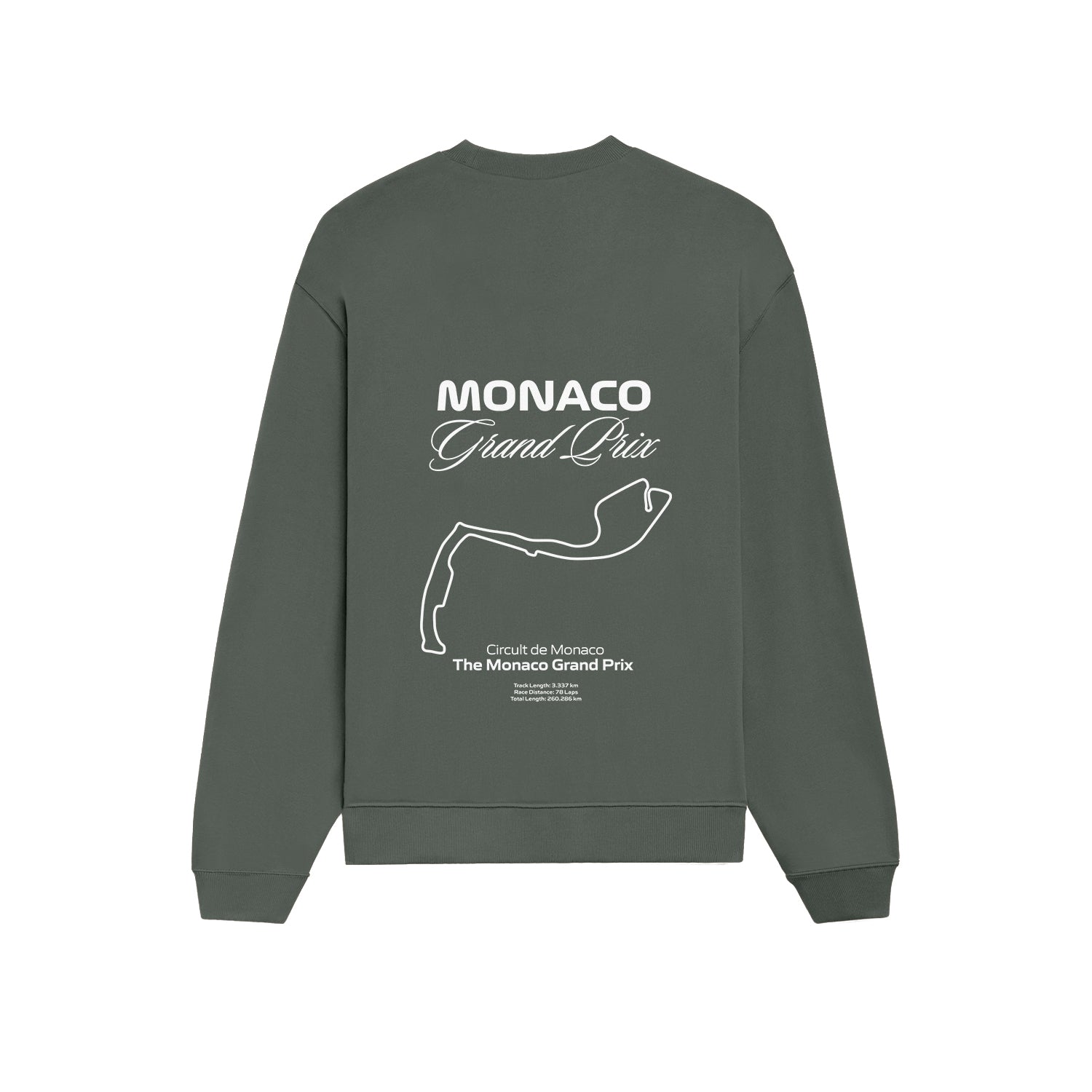 Monaco Grand Prix Oversize Sweatshirt - Antrasit - arka görünüm