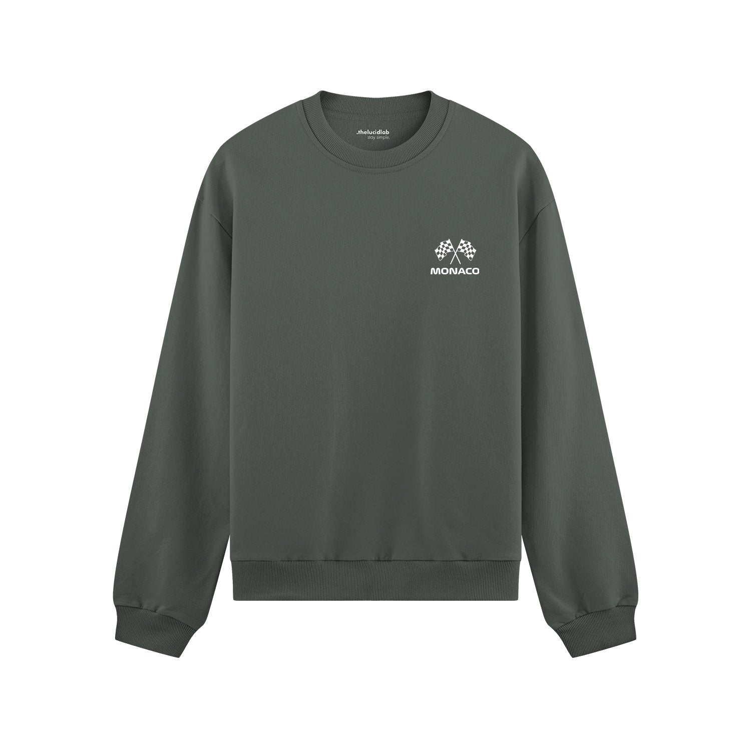 Monaco Grand Prix Oversize Sweatshirt - Antrasit - ön görünüm