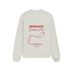 Monaco Grand Prix Oversize Sweatshirt - Beyaz - arka görünüm
