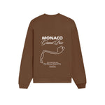 Monaco Grand Prix Oversize Sweatshirt - Kahverengi - arka görünüm