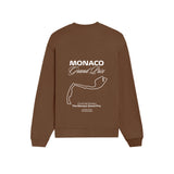 Monaco Grand Prix Oversize Sweatshirt - Kahverengi - arka görünüm