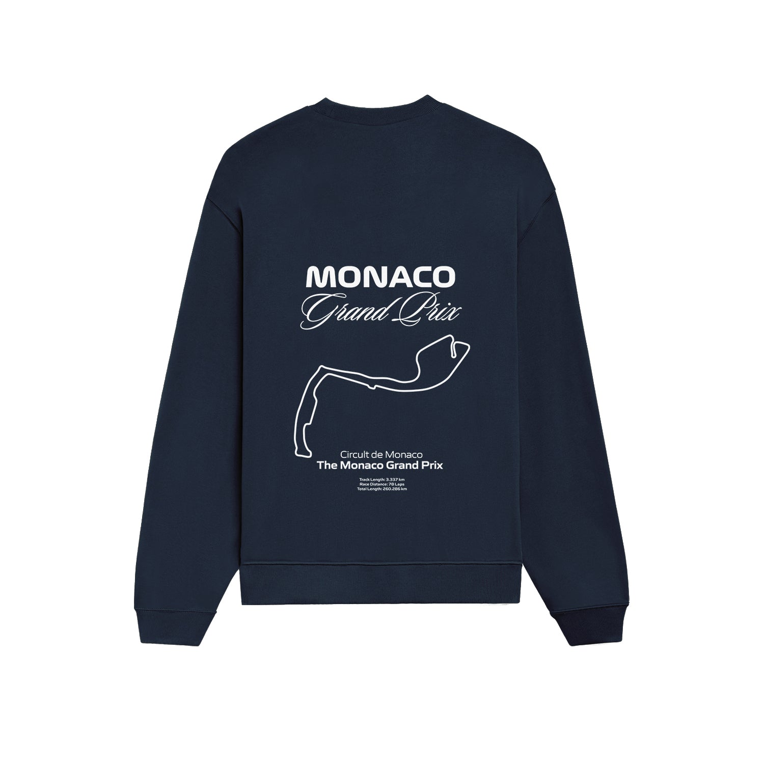 Monaco Grand Prix Oversize Sweatshirt - Lacivert - arka görünüm