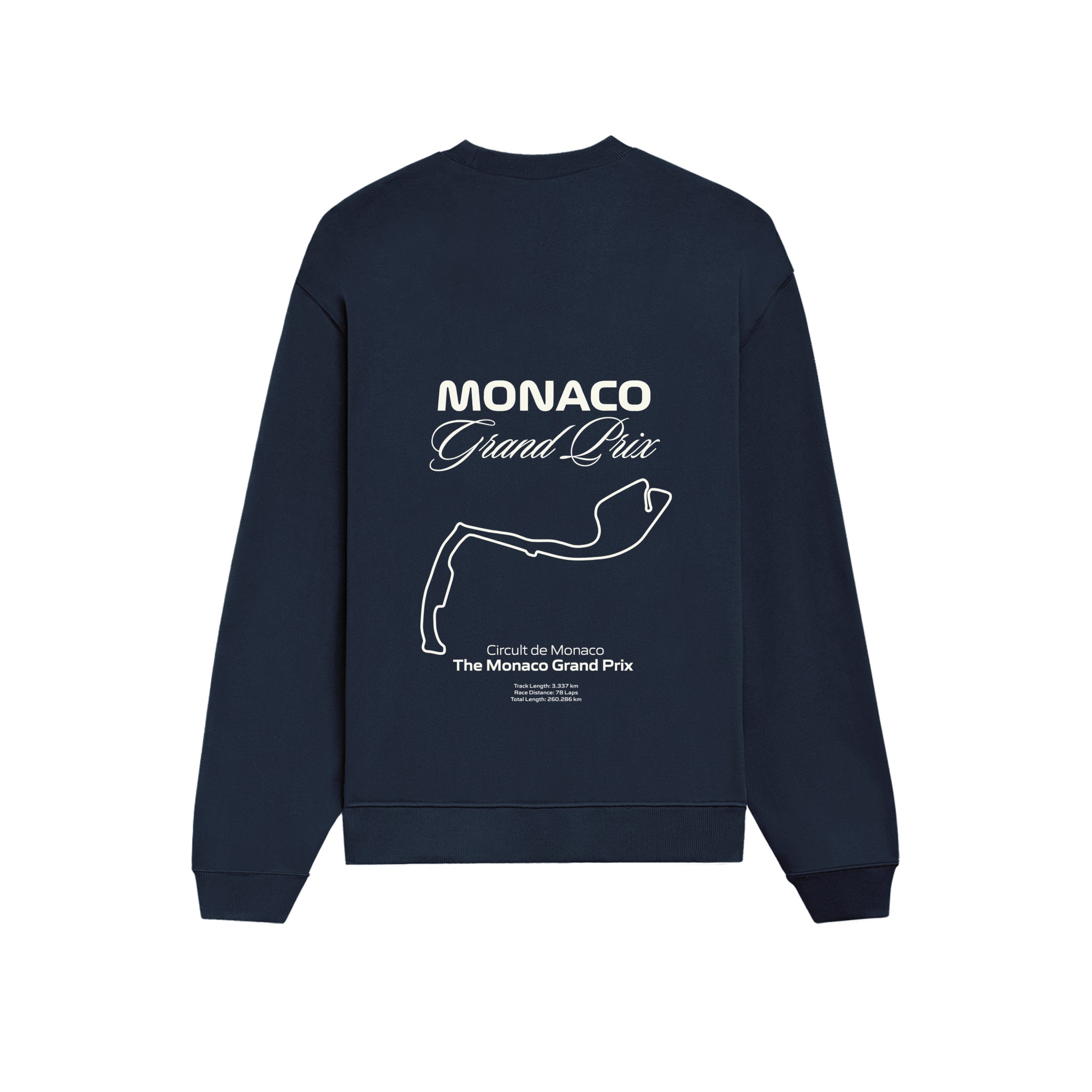 Monaco Grand Prix Oversize Sweatshirt - Lacivert - arka görünüm