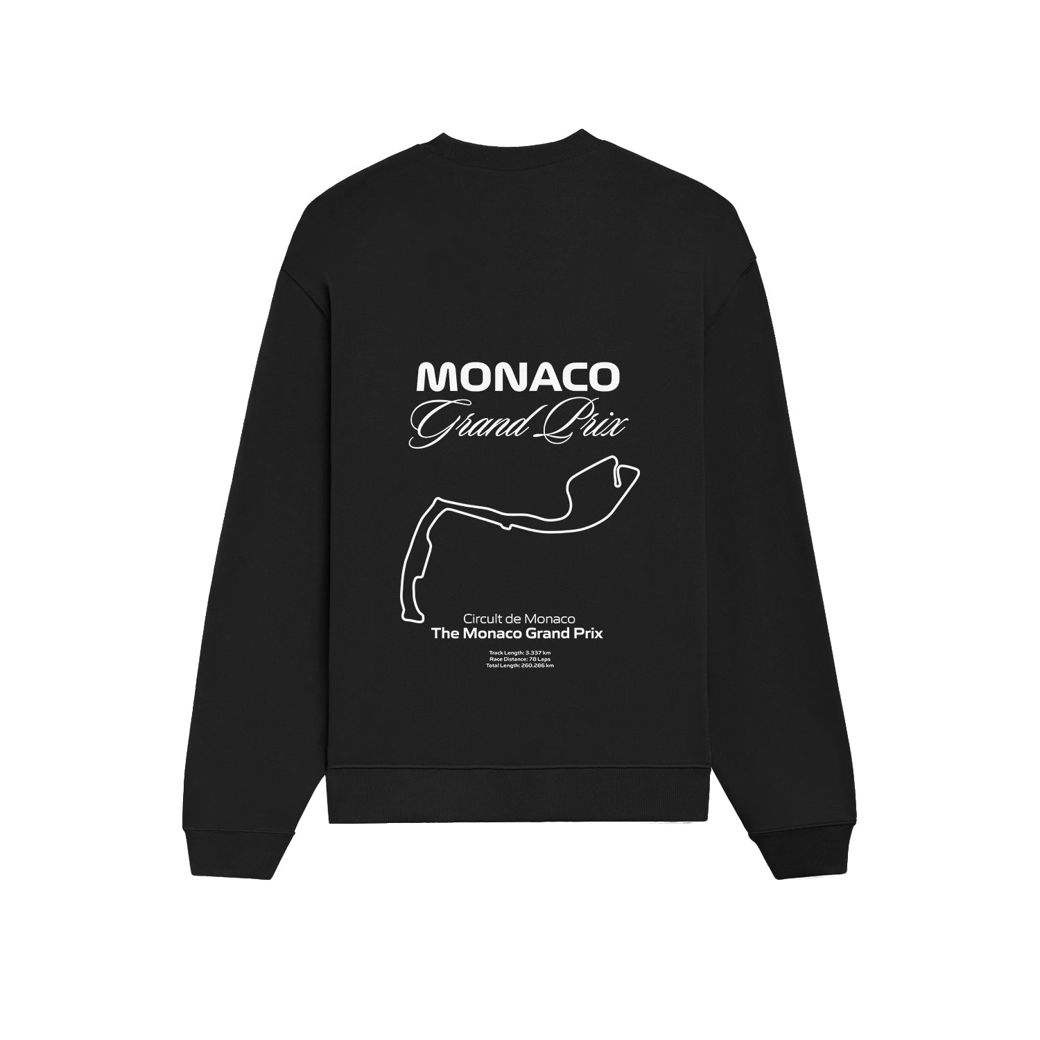 Monaco Grand Prix Oversize Sweatshirt - Siyah - arka görünüm