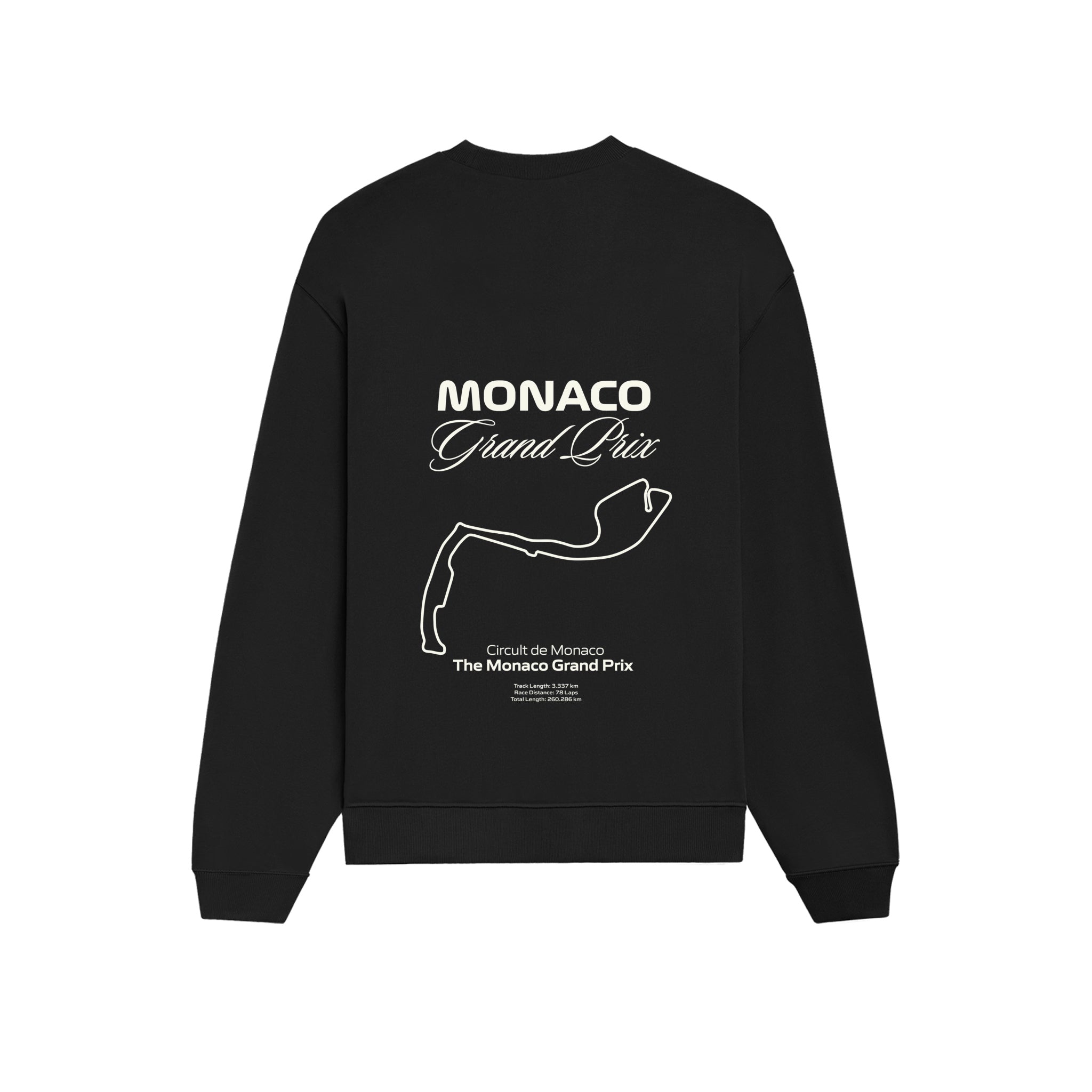 Monaco Grand Prix Oversize Sweatshirt - Siyah - arka görünüm