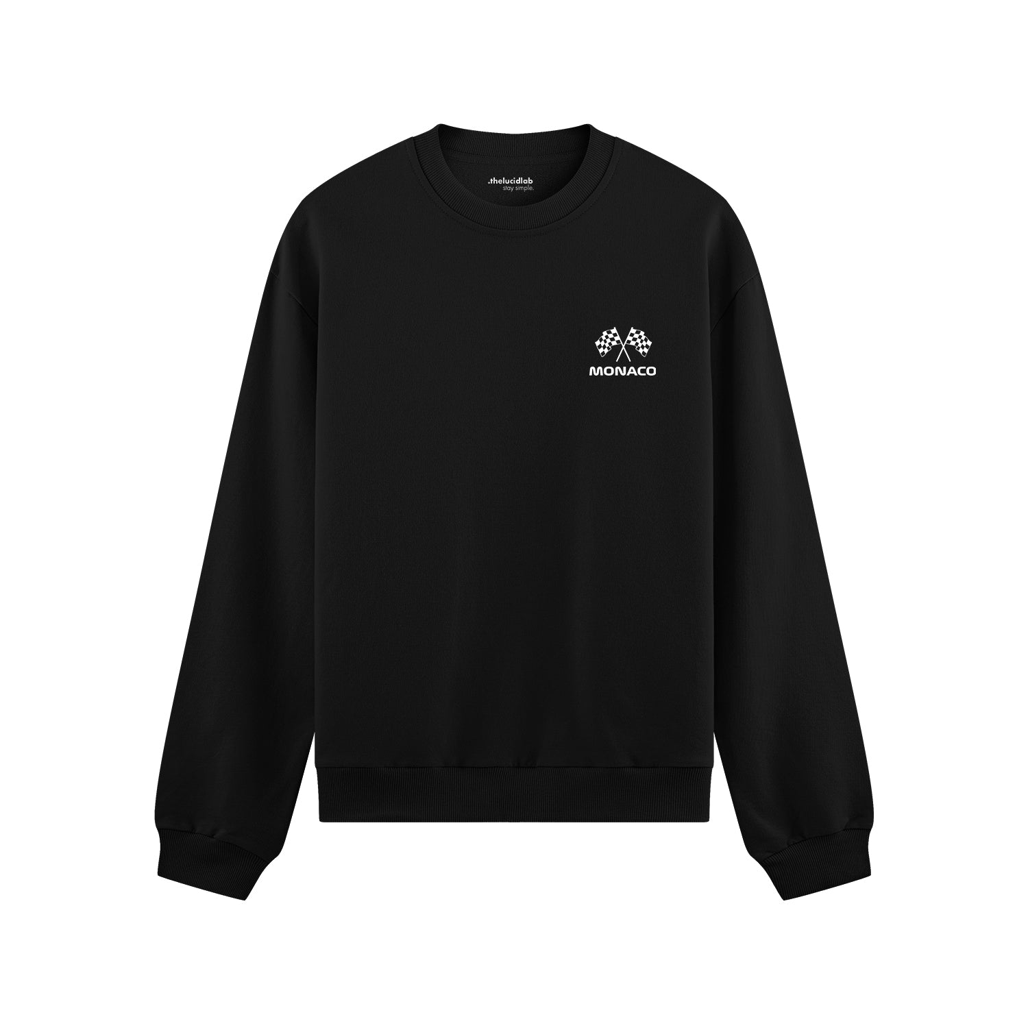 Monaco Grand Prix Oversize Sweatshirt - Siyah - ön görünüm