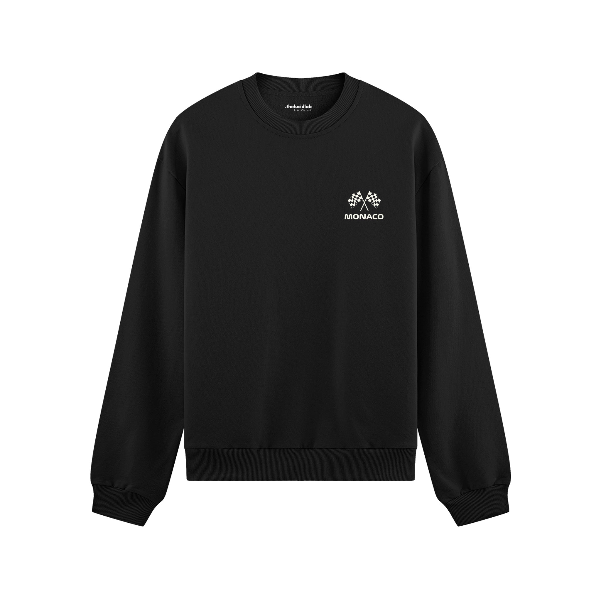 Monaco Grand Prix Oversize Sweatshirt - Siyah - ön görünüm