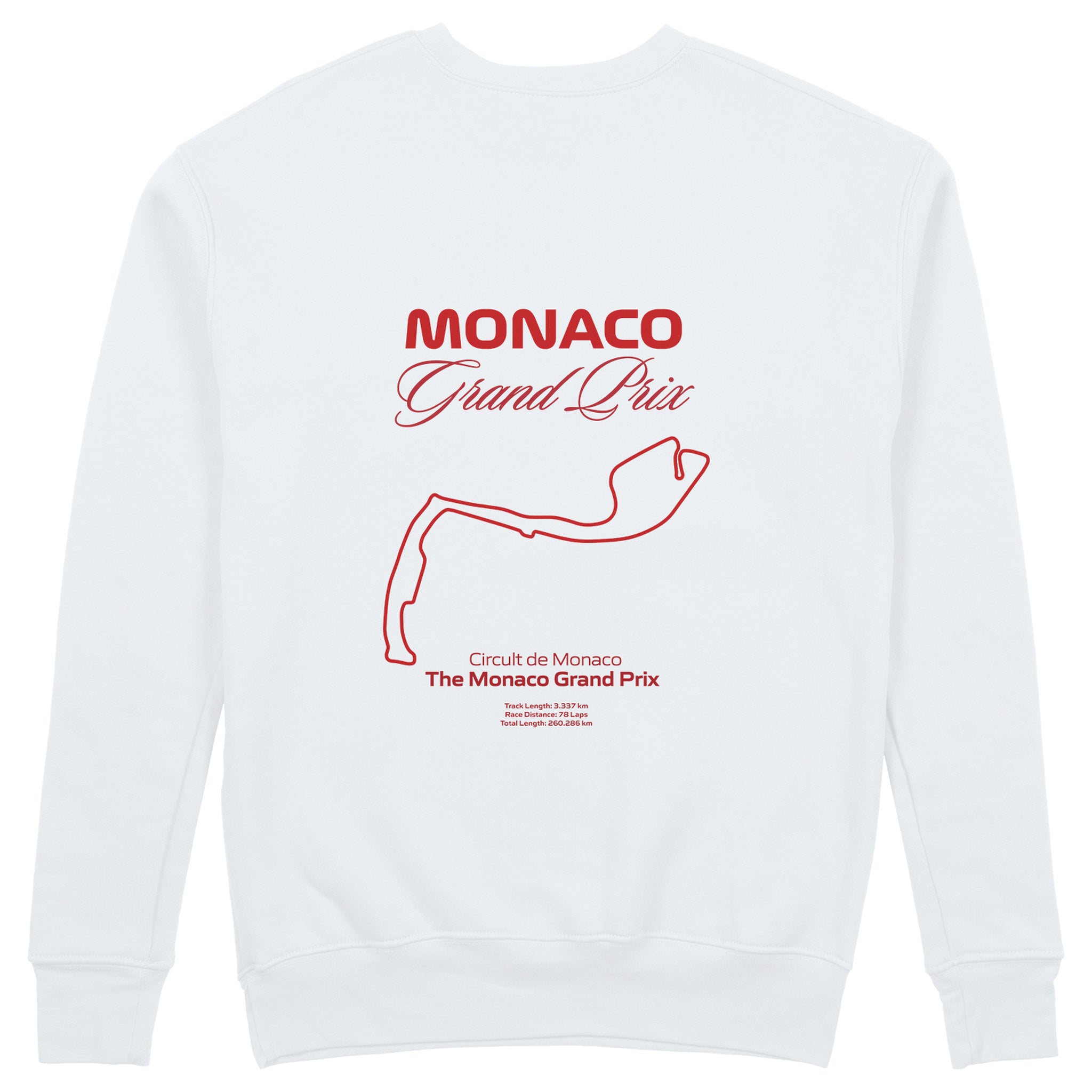 Monaco Grand Prix Sweatshirt - Beyaz - arka görünüm
