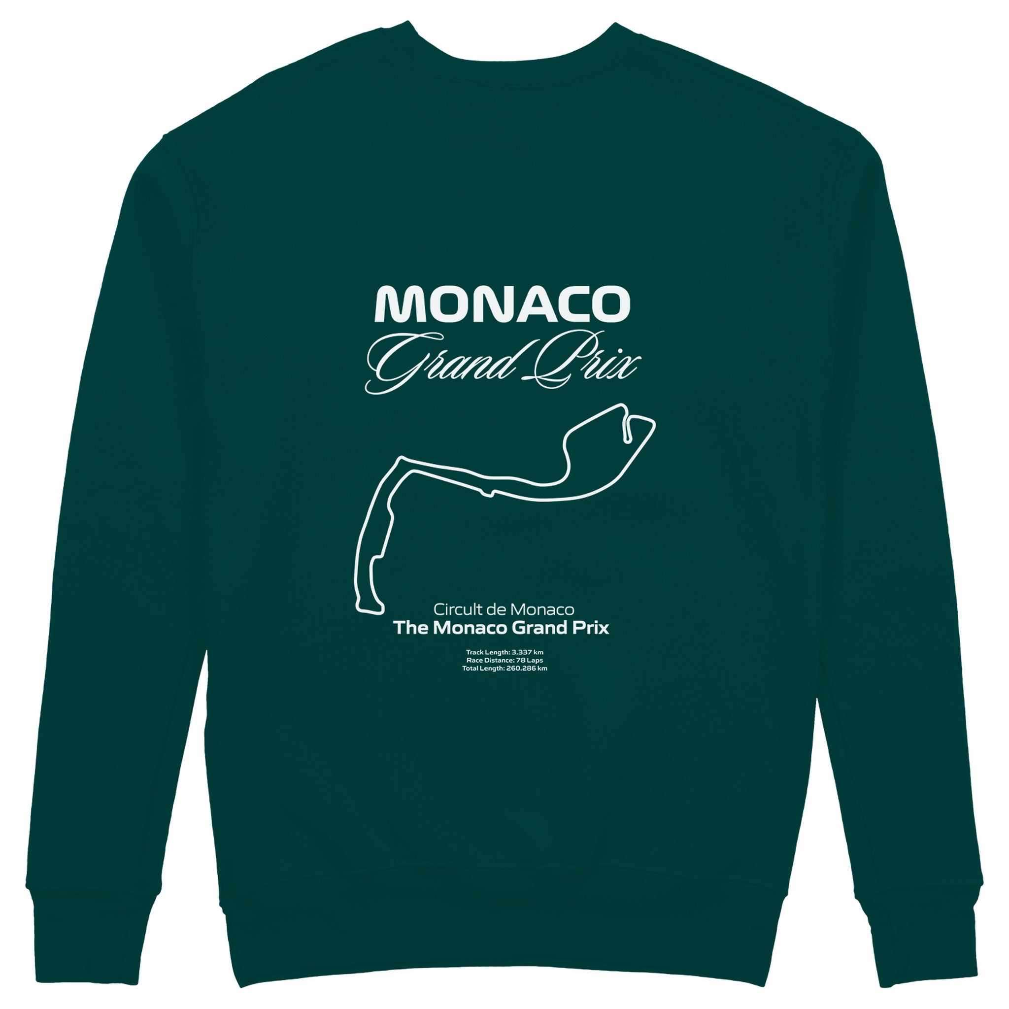 Monaco Grand Prix Sweatshirt - Koyu Yeşil - arka görünüm