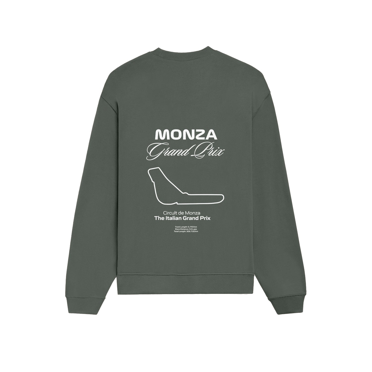 Monza Grand Prix Oversize Sweatshirt - Antrasit - arka görünüm