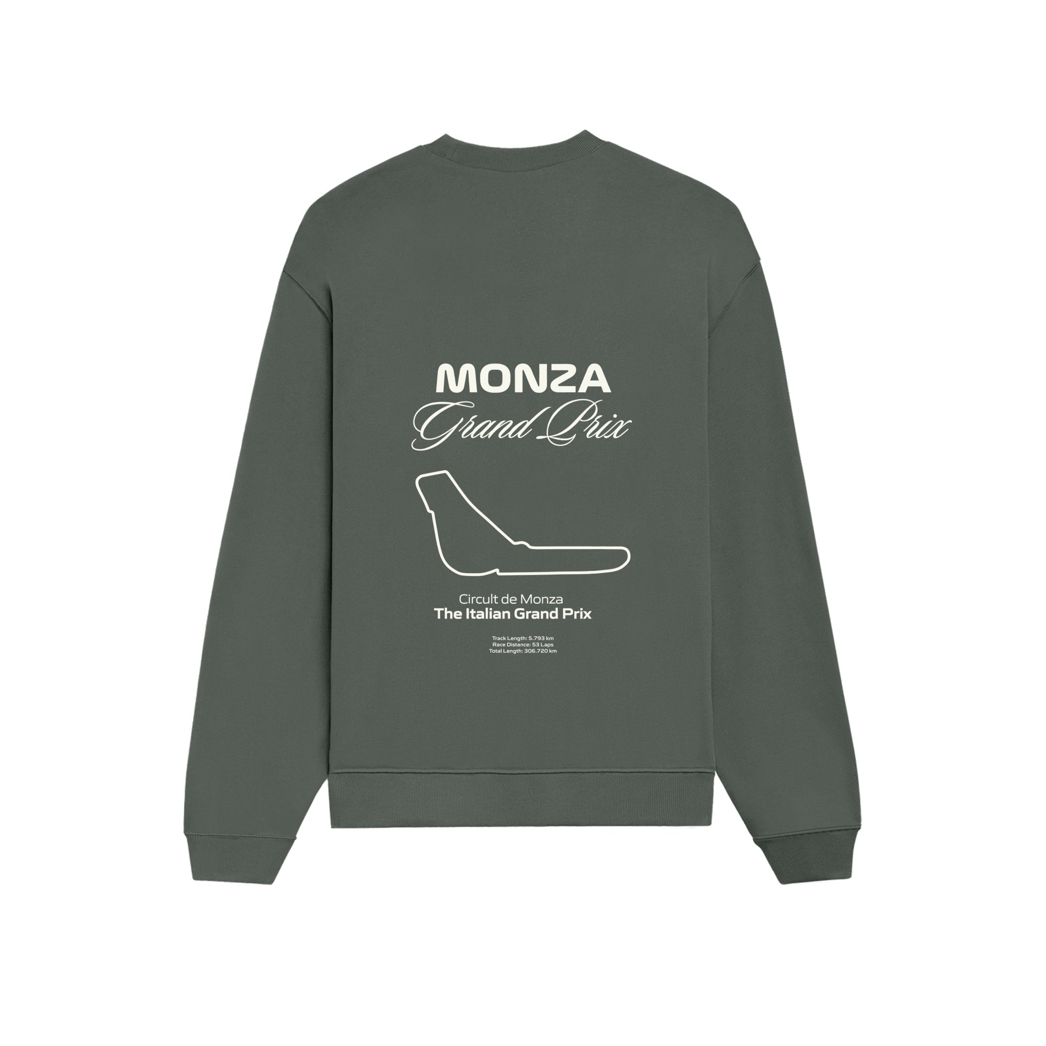 Monza Grand Prix Oversize Sweatshirt - Antrasit - arka görünüm
