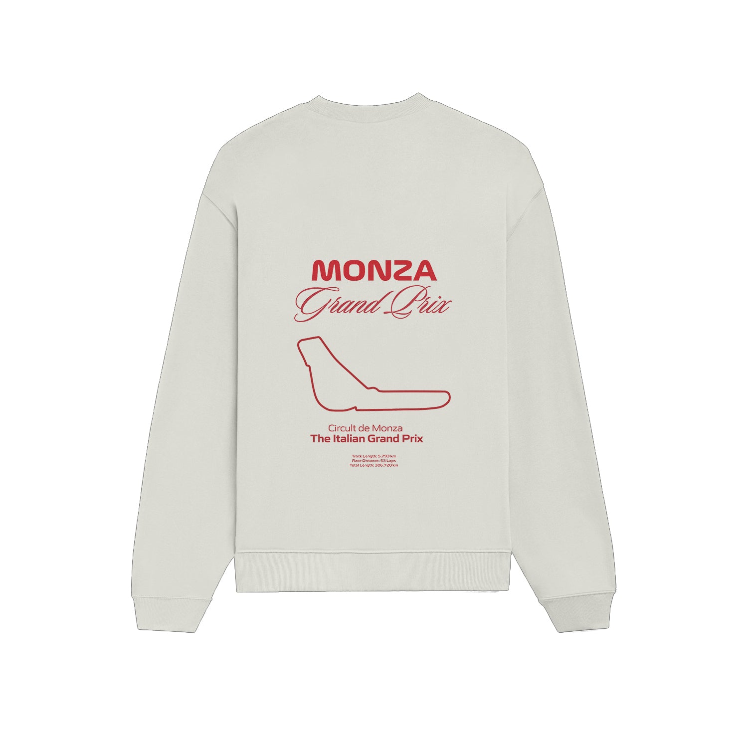 Monza Grand Prix Oversize Sweatshirt - Beyaz - arka görünüm