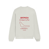Monza Grand Prix Oversize Sweatshirt - Beyaz - arka görünüm
