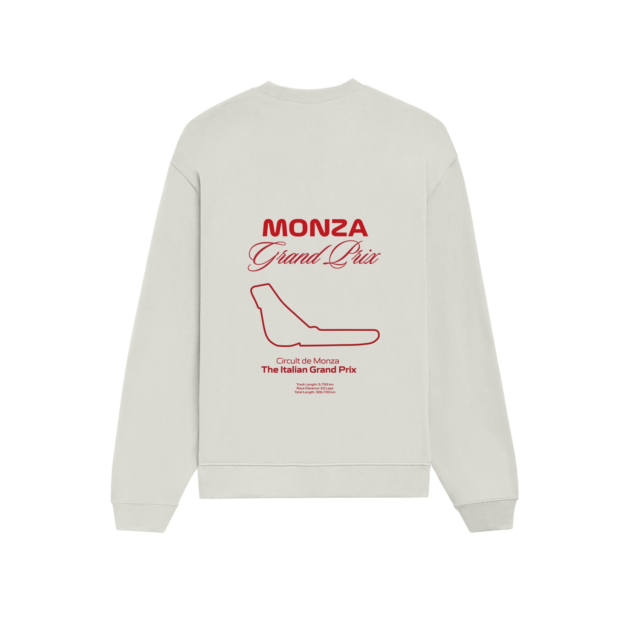Monza Grand Prix Oversize Sweatshirt - Beyaz - arka görünüm