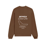 Monza Grand Prix Oversize Sweatshirt - Kahverengi - arka görünüm