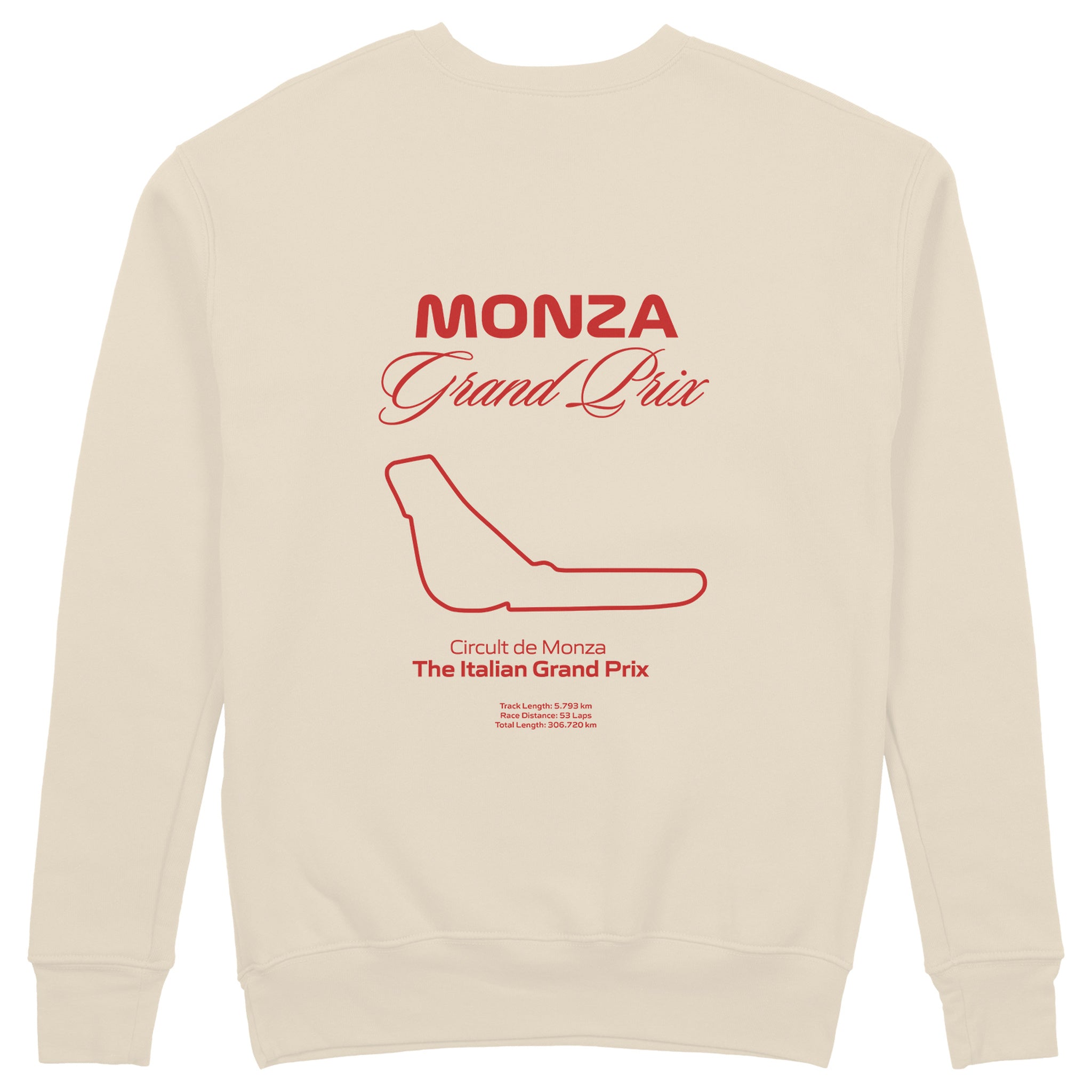 Monza Grand Prix Sweatshirt - Bej - arka görünüm
