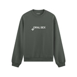 Moral Sex Oversize Sweatshirt - Antrasit - ön görünüm
