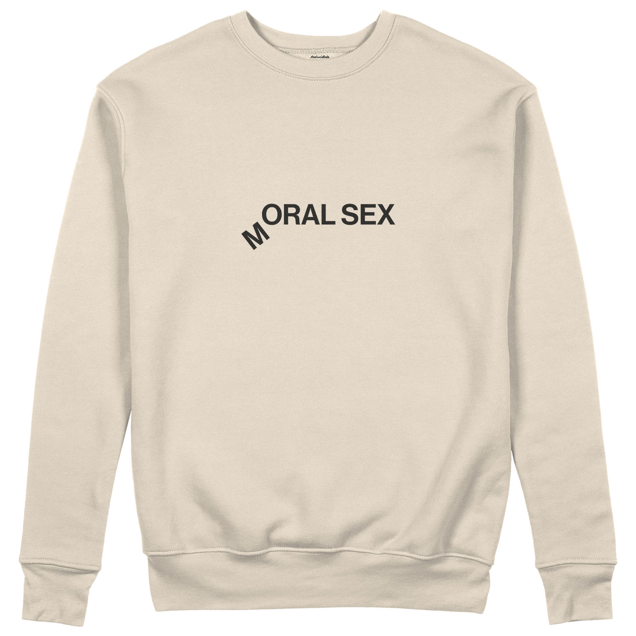 Moral Sex Sweatshirt - Bej - ön görünüm
