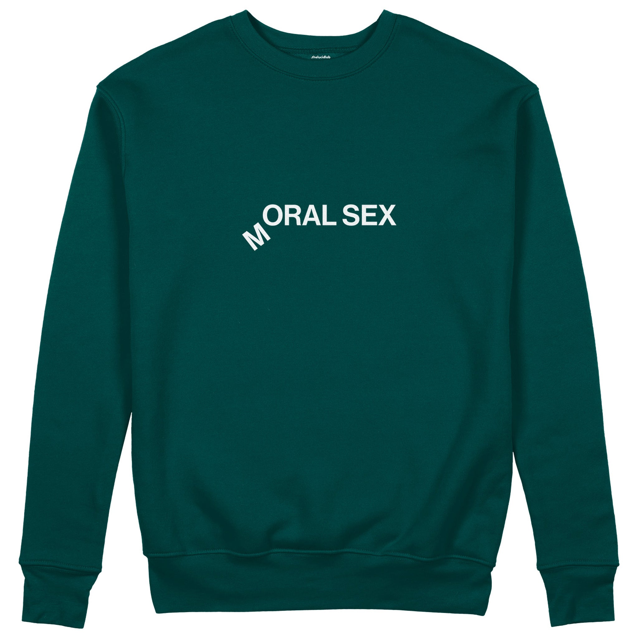Moral Sex Sweatshirt - Koyu Yeşil - ön görünüm