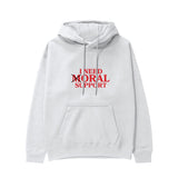 Moral Support Hoodie - Beyaz - ön görünüm