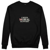 Moral Support Sweatshirt - Siyah - ön görünüm