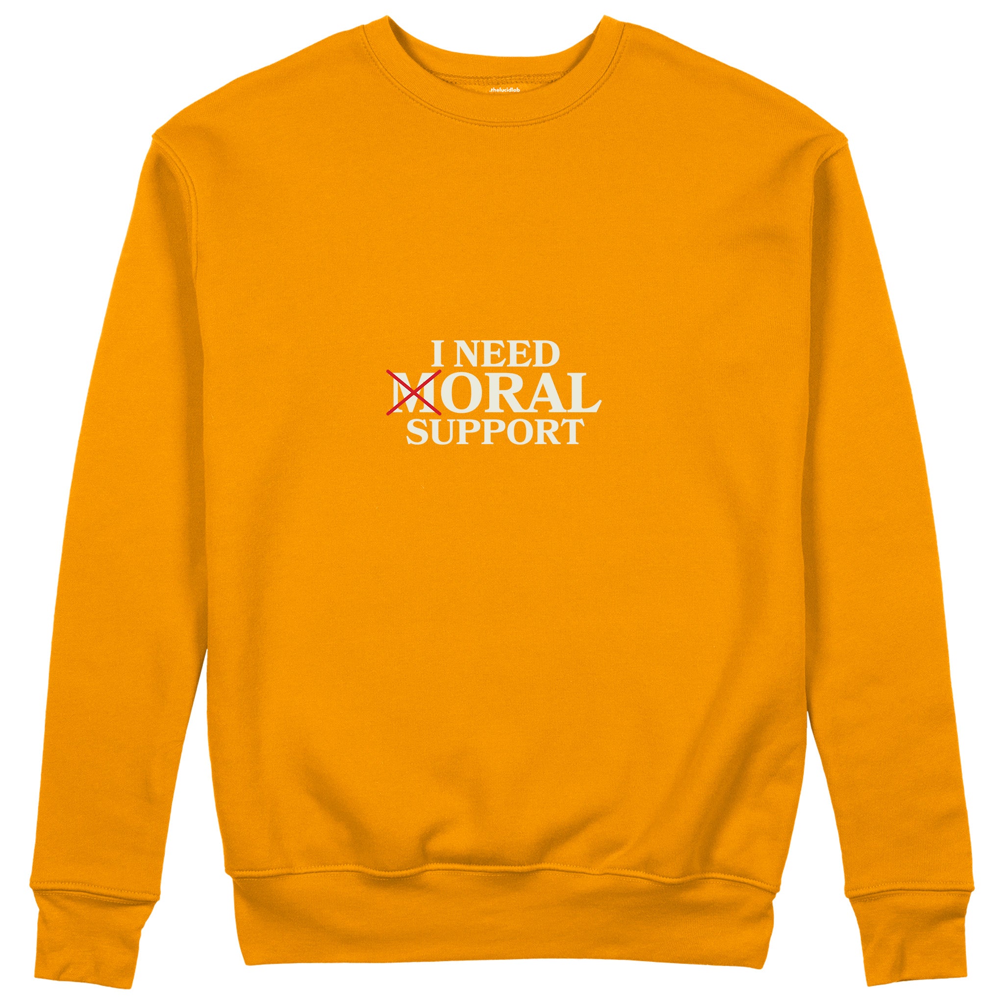 Moral Support Sweatshirt - Turuncu - ön görünüm