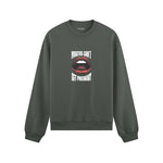 Mouths Can't Get Pregnant Oversize Sweatshirt - Antrasit - ön görünüm