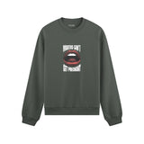 Mouths Can't Get Pregnant Oversize Sweatshirt - Antrasit - ön görünüm