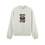 Mouths Can't Get Pregnant Oversize Sweatshirt - Beyaz - ön görünüm