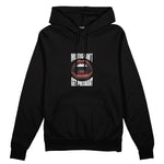 Mouths Can't Get Pregnant Oversize Hoodie - Siyah - ön görünüm