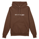 My Ex Is Gay Oversize Hoodie - Kahverengi - ön görünüm