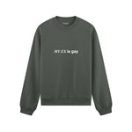 My Ex Is Gay Oversize Sweatshirt - Antrasit - ön görünüm