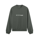 My Ex Is Gay Oversize Sweatshirt - Antrasit - ön görünüm
