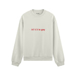 My Ex Is Gay Oversize Sweatshirt - Beyaz - ön görünüm
