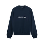 My Ex Is Gay Oversize Sweatshirt - Lacivert - ön görünüm