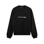 My Ex Is Gay Oversize Sweatshirt - Siyah - ön görünüm