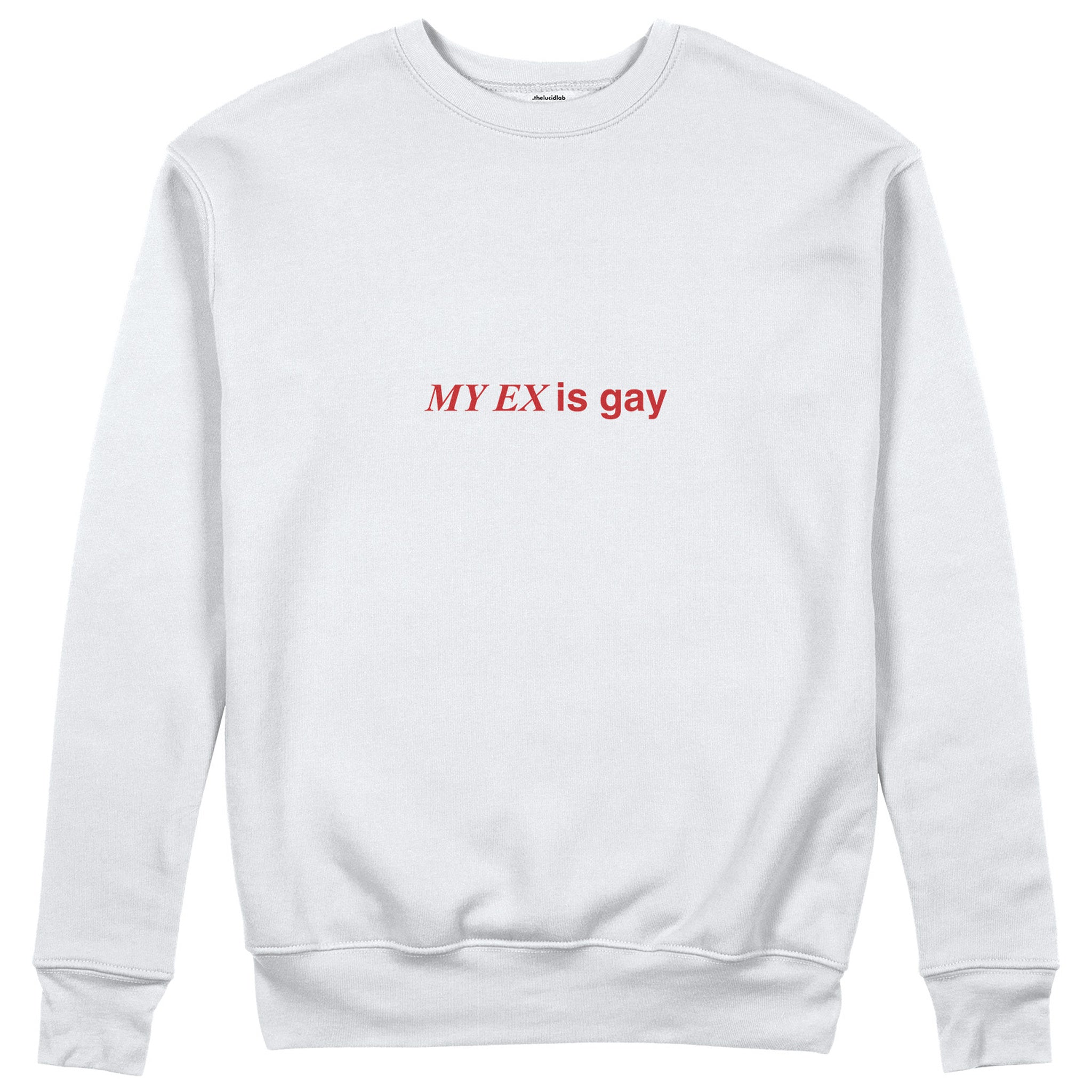 My Ex Is Gay Sweatshirt - Beyaz - ön görünüm
