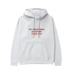 My Girlfriend Is Hotter Hoodie - Beyaz - ön görünüm