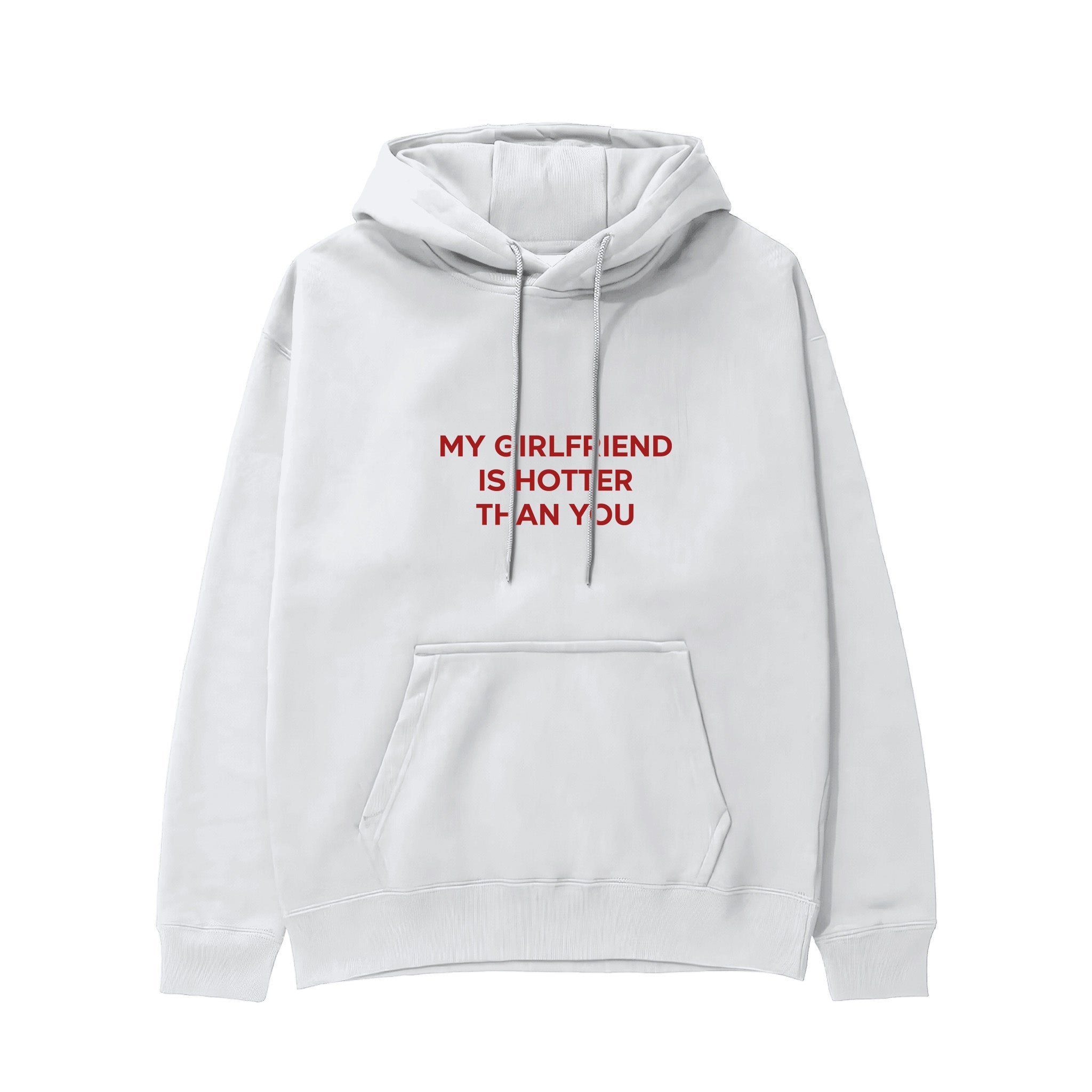 My Girlfriend Is Hotter Hoodie - Beyaz - ön görünüm